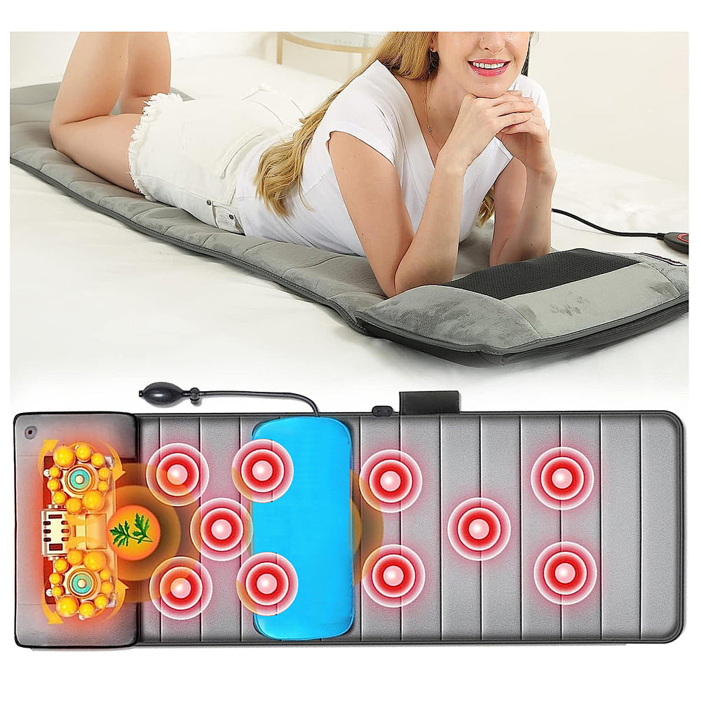 Doctor Pillow Supreme Therapeutic Air Stretcher Massager With lumbar Air Support Cushion Build in dual frequency meeting Massager