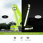 Milex Reflective Vest - High Visibility Cross Belt with Adjustable Straps