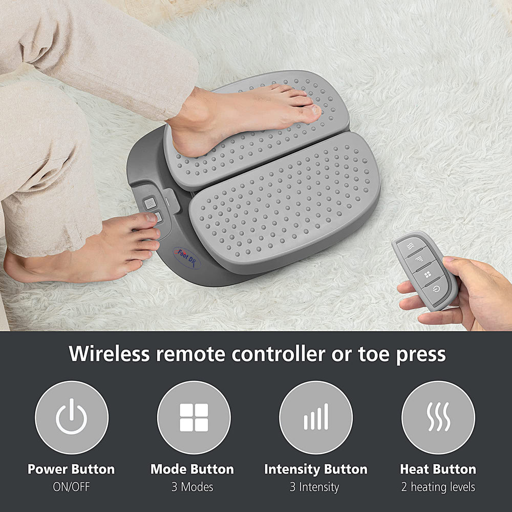 FOOT DR. LEG BOOSTER HEATED VIBRATION MASSAGE with REMOTE CONTROL for a Passive Workout