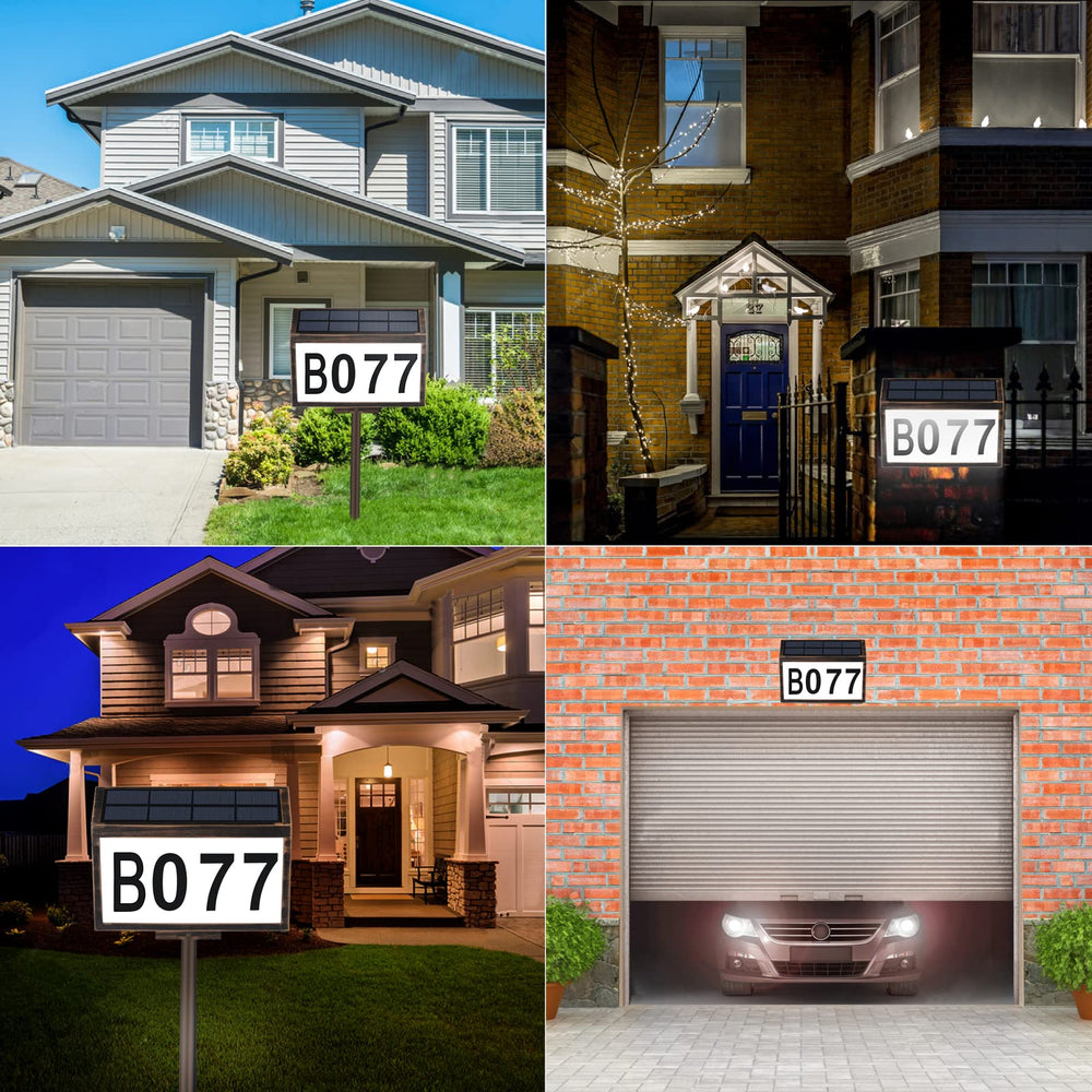 Milex Solar Powered HOUSE ADDRESS SIGN