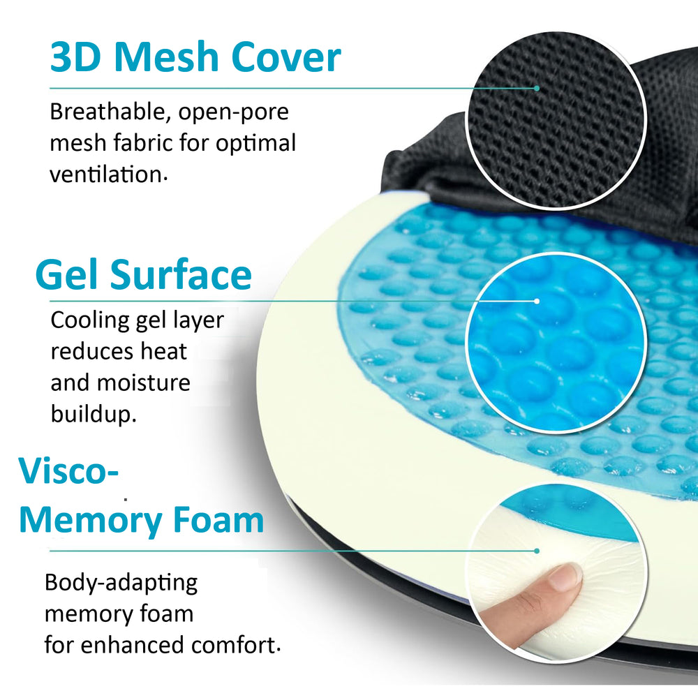 Swivel Gel Comfort Pillow