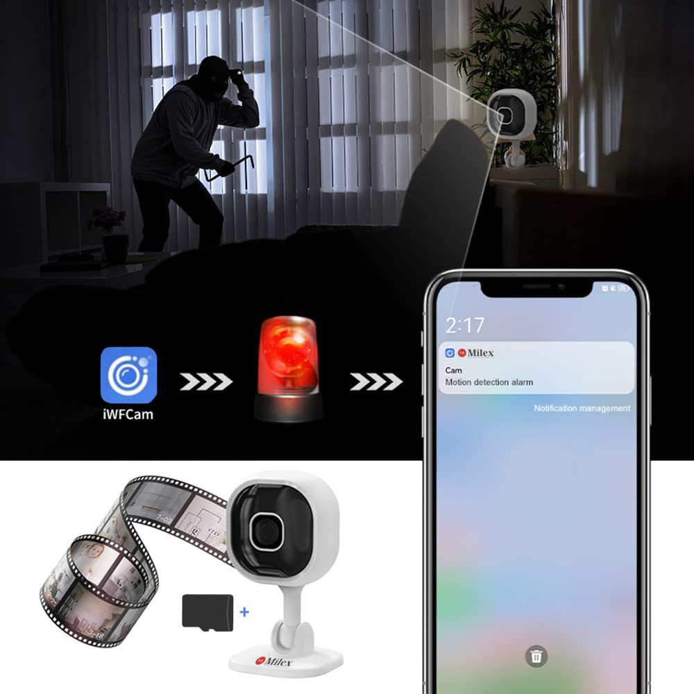 MILEX 2 WAY INFRARED SECURITY CAMERA -KEEP AN EYE ON WHAT MATTERS MOST! SECURE YOUR HOME AND FAMILY 4 pack