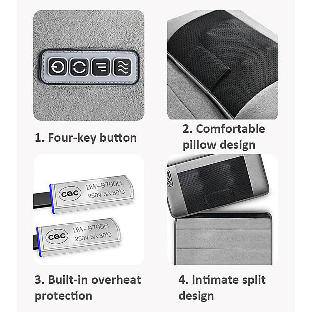 Doctor Pillow Supreme Therapeutic Air Stretcher Massager With lumbar Air Support Cushion Build in dual frequency meeting Massager