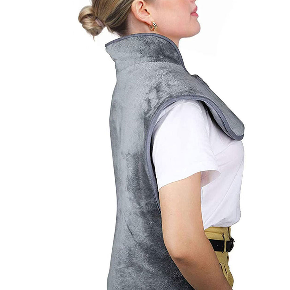 INSTA HEAT BACK Fast Heating, Soft Micro-Plush, Long Power Cord,  Provides Muscle Relief.