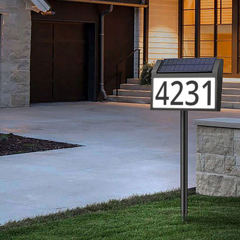 Milex Solar Powered HOUSE ADDRESS SIGN