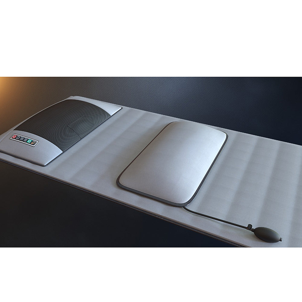Doctor Pillow Supreme Therapeutic Air Stretcher Massager With lumbar Air Support Cushion Build in dual frequency meeting Massager