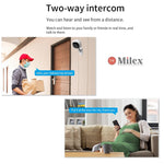 MILEX 2 WAY INFRARED SECURITY CAMERA -KEEP AN EYE ON WHAT MATTERS MOST! SECURE YOUR HOME AND FAMILY 4 pack
