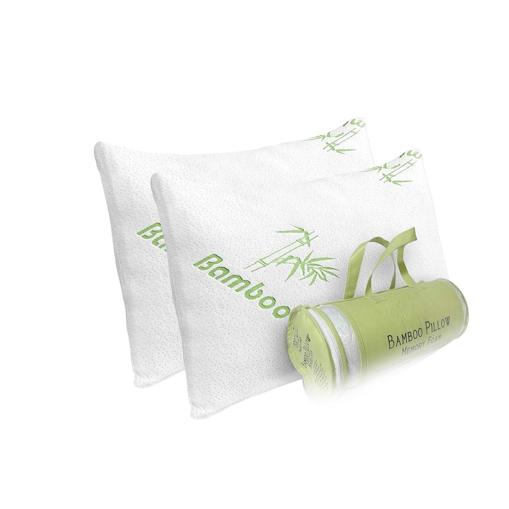 Bamboo Memory Foam Pillows 2 Pack Avibaba USA