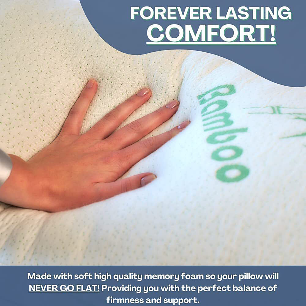 Bamboo Memory Foam Pillows 2 Pack