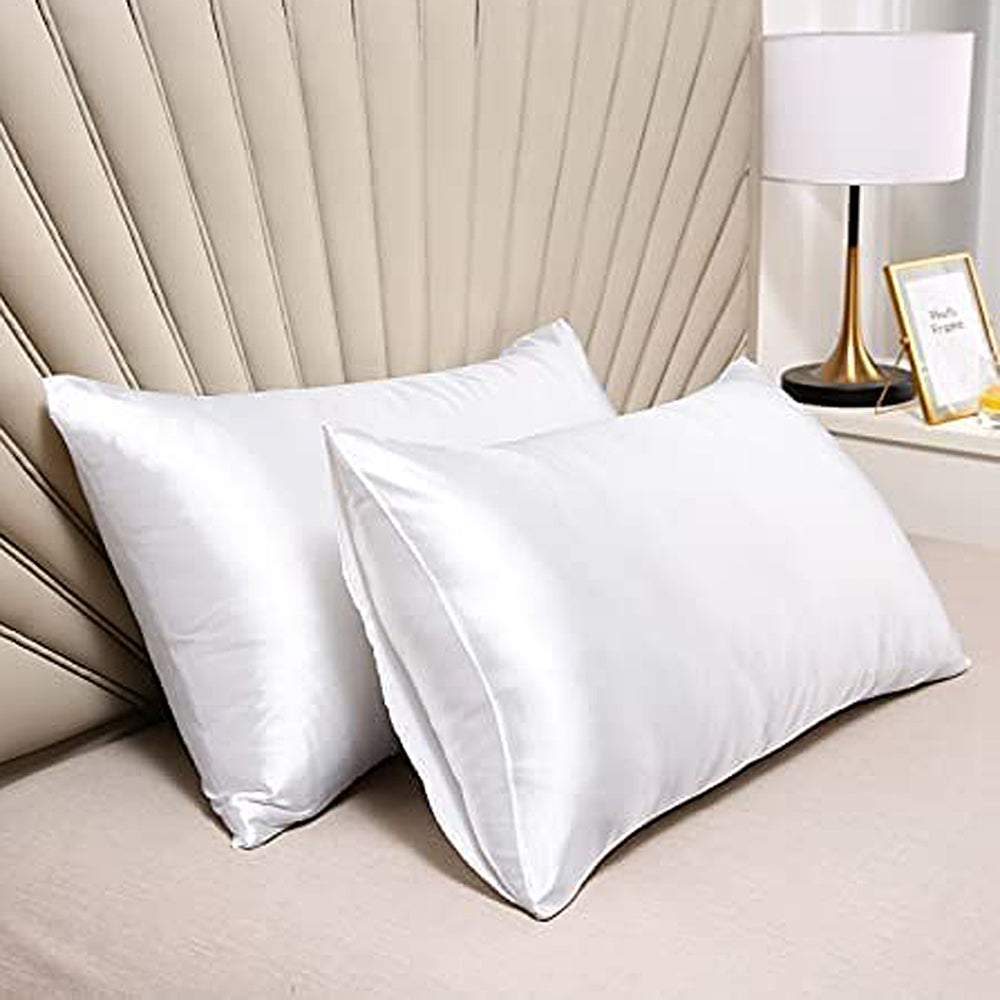 White Silk Pillow Case 2 Pack