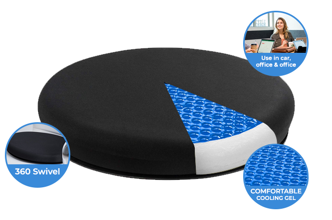 Swivel Gel Comfort Pillow