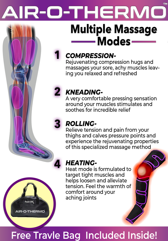 Air-O-Thermo - Cordless Heated Leg Massager