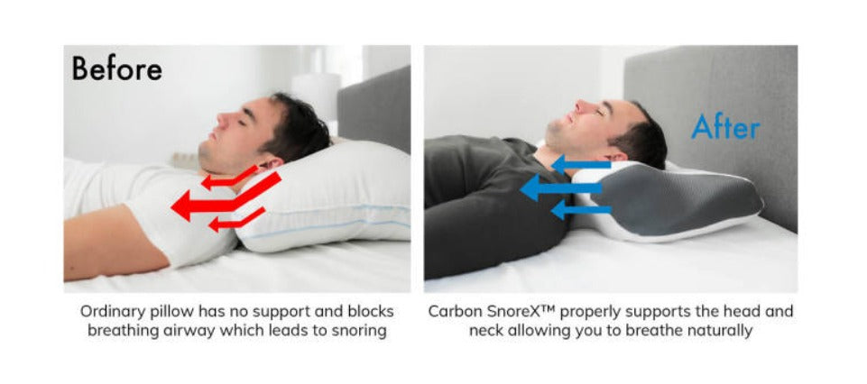 Carbon SnoreX Pillow