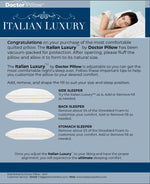 Italian Luxury Adjustable Quilted Pillow - King Size
