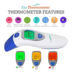 Digital Ear and Forehead Thermometer for Kids with Infrared Technology